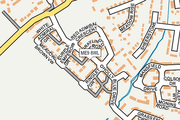 ME9 8WL map - OS OpenMap – Local (Ordnance Survey) ME9 8WL map - OS OpenMap – Local (Ordnance Survey)
