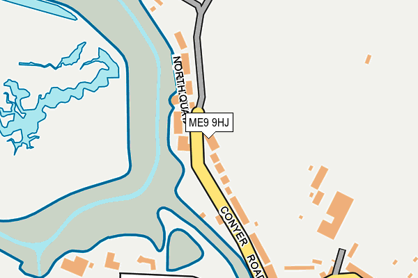 ME9 9HJ map - OS OpenMap – Local (Ordnance Survey) ME9 9HJ map - OS OpenMap – Local (Ordnance Survey)
