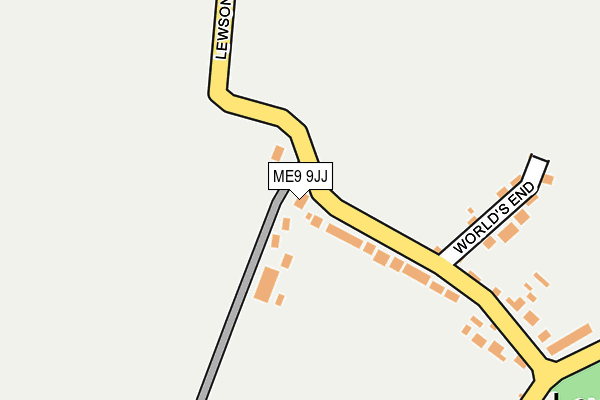ME9 9JJ map - OS OpenMap – Local (Ordnance Survey) ME9 9JJ map - OS OpenMap – Local (Ordnance Survey)