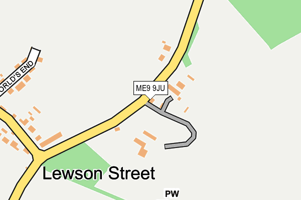 ME9 9JU map - OS OpenMap – Local (Ordnance Survey)