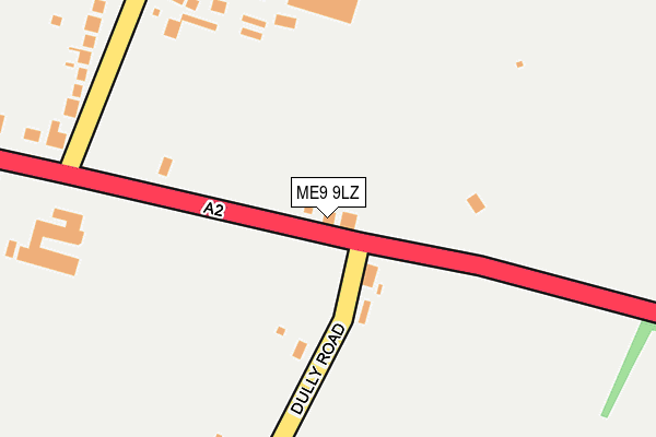 ME9 9LZ map - OS OpenMap – Local (Ordnance Survey) ME9 9LZ map - OS OpenMap – Local (Ordnance Survey)