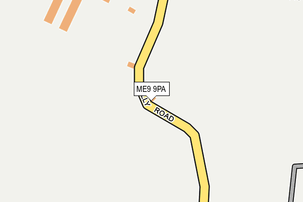 ME9 9PA map - OS OpenMap – Local (Ordnance Survey) ME9 9PA map - OS OpenMap – Local (Ordnance Survey)