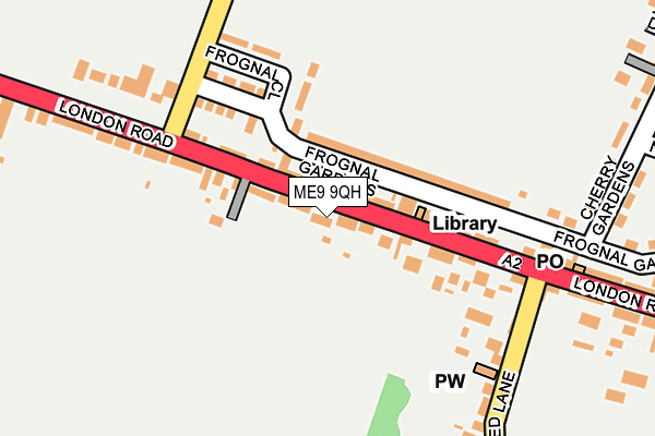 ME9 9QH map - OS OpenMap – Local (Ordnance Survey) ME9 9QH map - OS OpenMap – Local (Ordnance Survey)