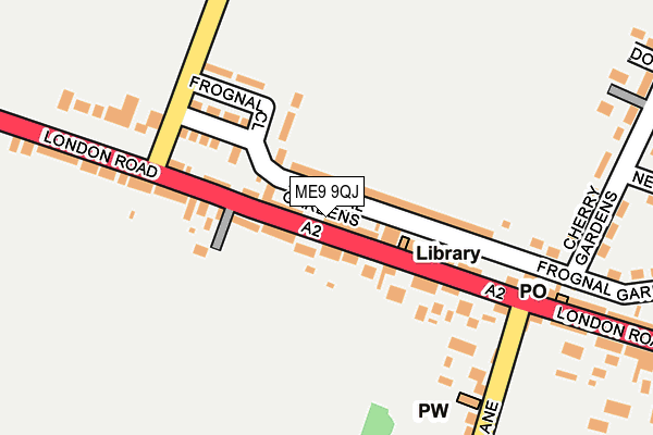 ME9 9QJ map - OS OpenMap – Local (Ordnance Survey) ME9 9QJ map - OS OpenMap – Local (Ordnance Survey)