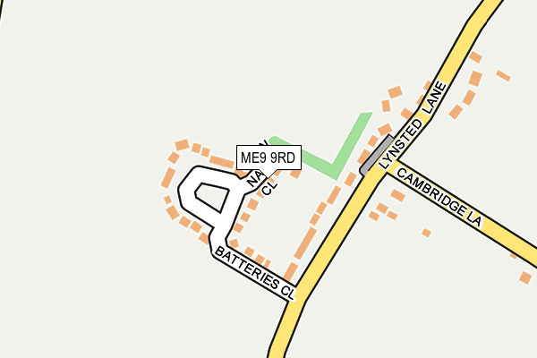 ME9 9RD map - OS OpenMap – Local (Ordnance Survey)