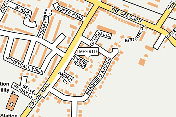 ME9 9TD map - OS OpenMap – Local (Ordnance Survey) ME9 9TD map - OS OpenMap – Local (Ordnance Survey)