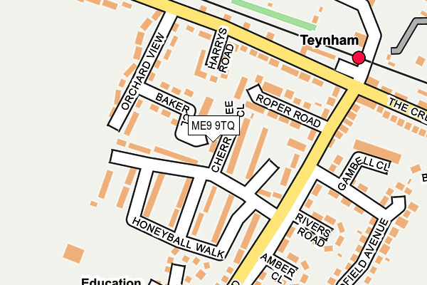 ME9 9TQ map - OS OpenMap – Local (Ordnance Survey) ME9 9TQ map - OS OpenMap – Local (Ordnance Survey)
