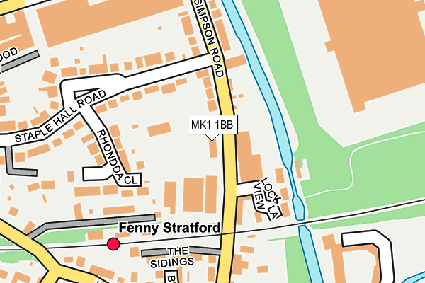 MK1 1BB map - OS OpenMap – Local (Ordnance Survey) MK1 1BB map - OS OpenMap – Local (Ordnance Survey)