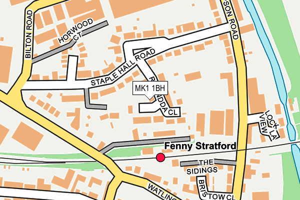 MK1 1BH map - OS OpenMap – Local (Ordnance Survey) MK1 1BH map - OS OpenMap – Local (Ordnance Survey)