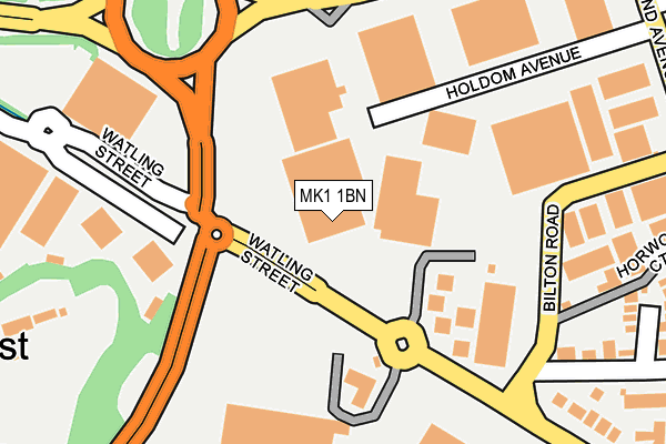 MK1 1BN map - OS OpenMap – Local (Ordnance Survey) MK1 1BN map - OS OpenMap – Local (Ordnance Survey)