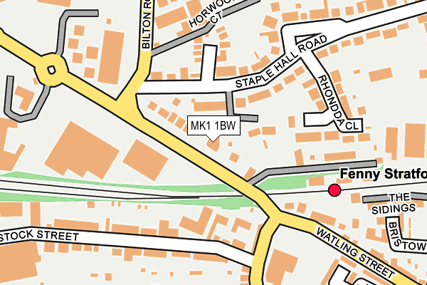 MK1 1BW map - OS OpenMap – Local (Ordnance Survey) MK1 1BW map - OS OpenMap – Local (Ordnance Survey)
