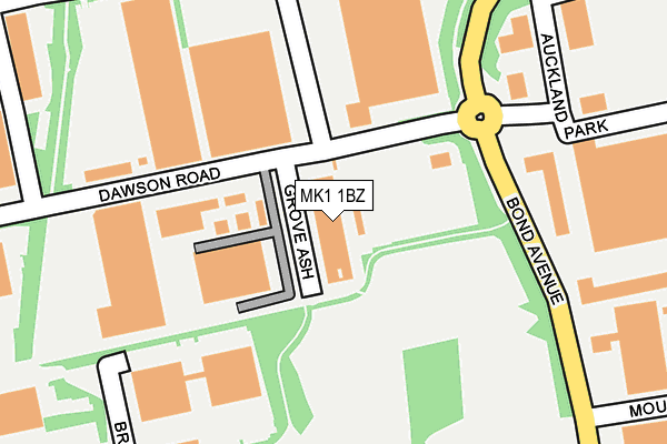 MK1 1BZ map - OS OpenMap – Local (Ordnance Survey) MK1 1BZ map - OS OpenMap – Local (Ordnance Survey)