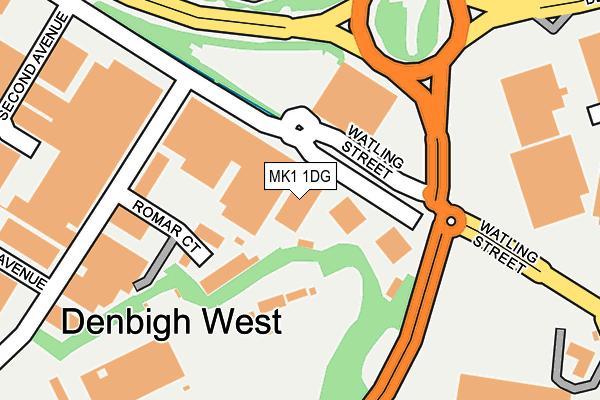 MK1 1DG map - OS OpenMap – Local (Ordnance Survey) MK1 1DG map - OS OpenMap – Local (Ordnance Survey)