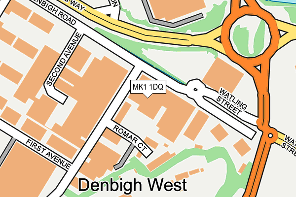 MK1 1DQ map - OS OpenMap – Local (Ordnance Survey) MK1 1DQ map - OS OpenMap – Local (Ordnance Survey)