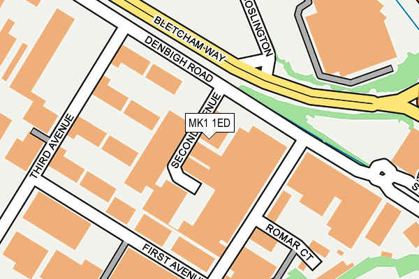 MK1 1ED map - OS OpenMap – Local (Ordnance Survey) MK1 1ED map - OS OpenMap – Local (Ordnance Survey)