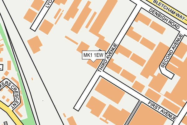 MK1 1EW map - OS OpenMap – Local (Ordnance Survey) MK1 1EW map - OS OpenMap – Local (Ordnance Survey)