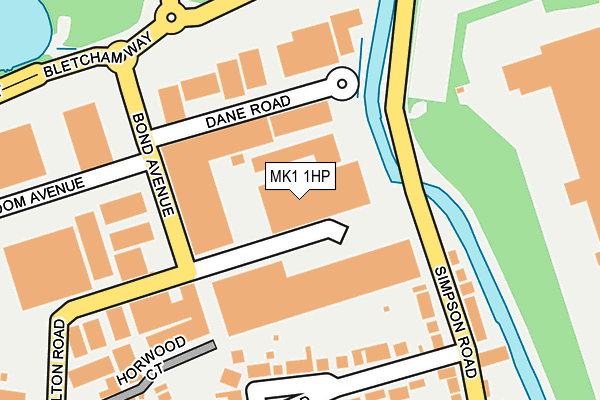 MK1 1HP map - OS OpenMap – Local (Ordnance Survey) MK1 1HP map - OS OpenMap – Local (Ordnance Survey)