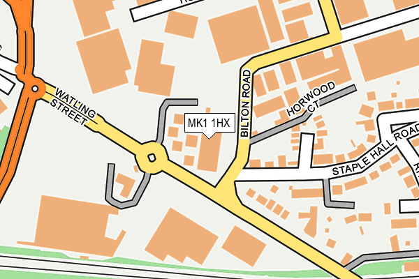 MK1 1HX map - OS OpenMap – Local (Ordnance Survey) MK1 1HX map - OS OpenMap – Local (Ordnance Survey)