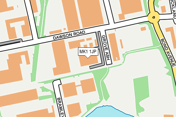 MK1 1JP map - OS OpenMap – Local (Ordnance Survey) MK1 1JP map - OS OpenMap – Local (Ordnance Survey)