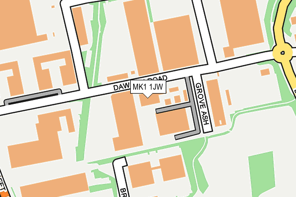 MK1 1JW map - OS OpenMap – Local (Ordnance Survey) MK1 1JW map - OS OpenMap – Local (Ordnance Survey)