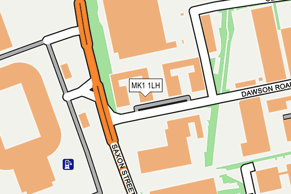MK1 1LH map - OS OpenMap – Local (Ordnance Survey) MK1 1LH map - OS OpenMap – Local (Ordnance Survey)