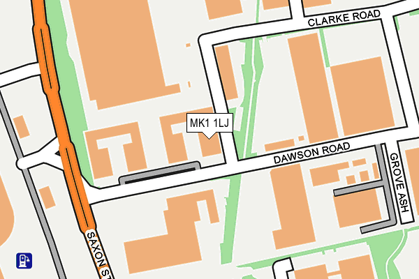 MK1 1LJ map - OS OpenMap – Local (Ordnance Survey) MK1 1LJ map - OS OpenMap – Local (Ordnance Survey)