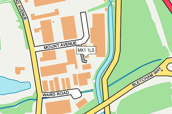 MK1 1LS map - OS OpenMap – Local (Ordnance Survey) MK1 1LS map - OS OpenMap – Local (Ordnance Survey)