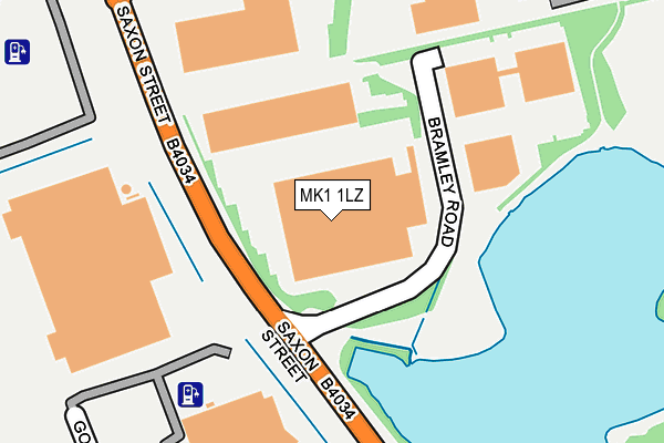 MK1 1LZ map - OS OpenMap – Local (Ordnance Survey) MK1 1LZ map - OS OpenMap – Local (Ordnance Survey)