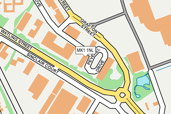 MK1 1NL map - OS OpenMap – Local (Ordnance Survey) MK1 1NL map - OS OpenMap – Local (Ordnance Survey)