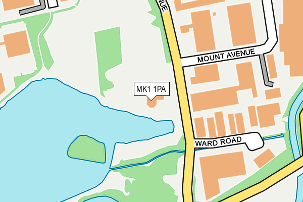 MK1 1PA map - OS OpenMap – Local (Ordnance Survey) MK1 1PA map - OS OpenMap – Local (Ordnance Survey)