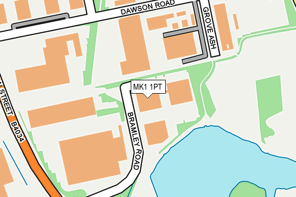 MK1 1PT map - OS OpenMap – Local (Ordnance Survey) MK1 1PT map - OS OpenMap – Local (Ordnance Survey)