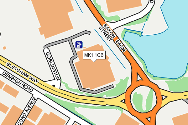MK1 1QB map - OS OpenMap – Local (Ordnance Survey) MK1 1QB map - OS OpenMap – Local (Ordnance Survey)