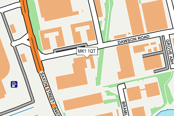 MK1 1QT map - OS OpenMap – Local (Ordnance Survey) MK1 1QT map - OS OpenMap – Local (Ordnance Survey)