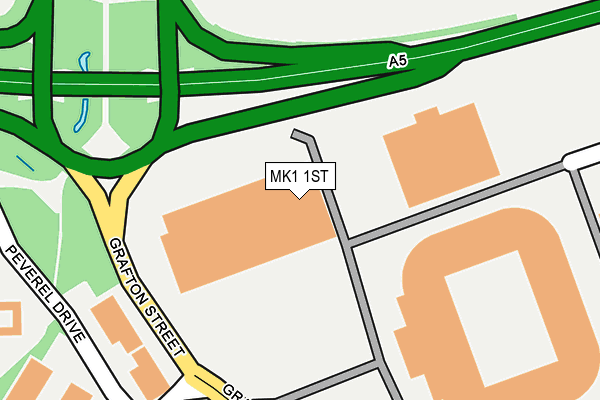 MK1 1ST map - OS OpenMap – Local (Ordnance Survey) MK1 1ST map - OS OpenMap – Local (Ordnance Survey)