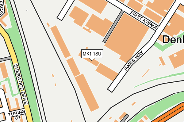 MK1 1SU map - OS OpenMap – Local (Ordnance Survey) MK1 1SU map - OS OpenMap – Local (Ordnance Survey)