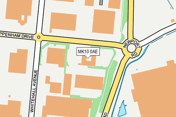 MK10 0AE map - OS OpenMap – Local (Ordnance Survey) MK10 0AE map - OS OpenMap – Local (Ordnance Survey)