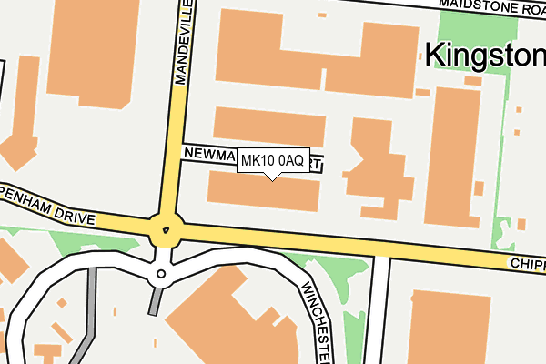 MK10 0AQ map - OS OpenMap – Local (Ordnance Survey) MK10 0AQ map - OS OpenMap – Local (Ordnance Survey)