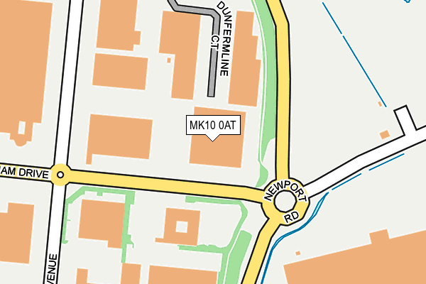 MK10 0AT map - OS OpenMap – Local (Ordnance Survey) MK10 0AT map - OS OpenMap – Local (Ordnance Survey)