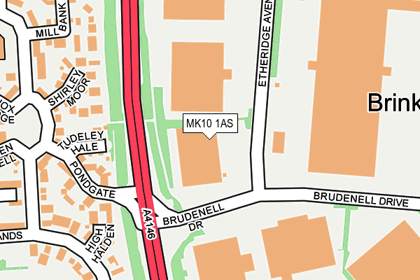 MK10 1AS map - OS OpenMap – Local (Ordnance Survey) MK10 1AS map - OS OpenMap – Local (Ordnance Survey)