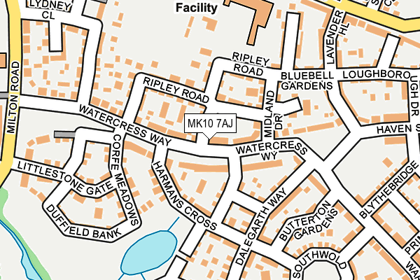 MK10 7AJ map - OS OpenMap – Local (Ordnance Survey) MK10 7AJ map - OS OpenMap – Local (Ordnance Survey)