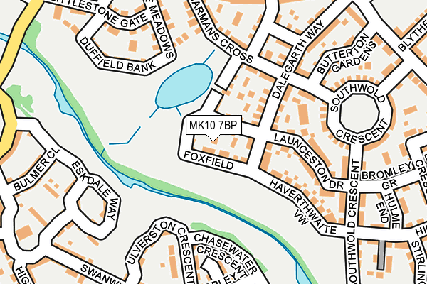 MK10 7BP map - OS OpenMap – Local (Ordnance Survey) MK10 7BP map - OS OpenMap – Local (Ordnance Survey)