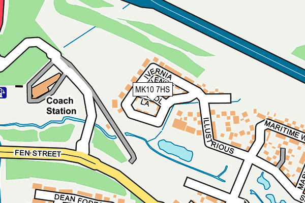 MK10 7HS map - OS OpenMap – Local (Ordnance Survey) MK10 7HS map - OS OpenMap – Local (Ordnance Survey)
