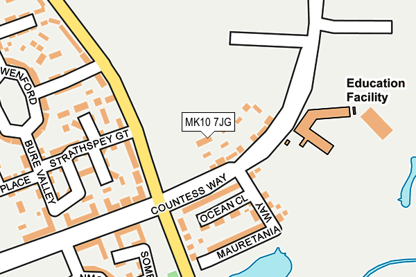 MK10 7JG map - OS OpenMap – Local (Ordnance Survey) MK10 7JG map - OS OpenMap – Local (Ordnance Survey)
