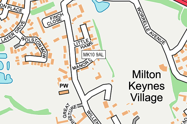 MK10 9AL map - OS OpenMap – Local (Ordnance Survey) MK10 9AL map - OS OpenMap – Local (Ordnance Survey)