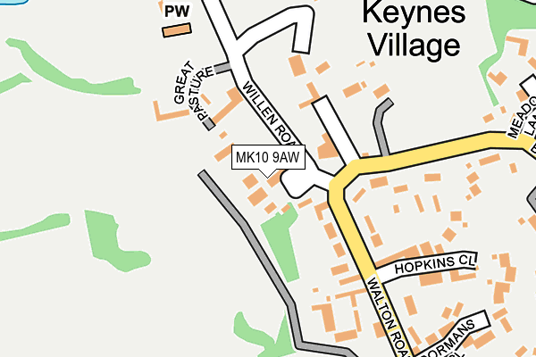 MK10 9AW map - OS OpenMap – Local (Ordnance Survey) MK10 9AW map - OS OpenMap – Local (Ordnance Survey)