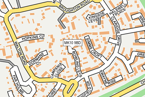 MK10 9BD map - OS OpenMap – Local (Ordnance Survey) MK10 9BD map - OS OpenMap – Local (Ordnance Survey)