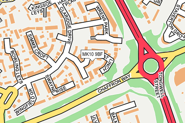 MK10 9BF map - OS OpenMap – Local (Ordnance Survey) MK10 9BF map - OS OpenMap – Local (Ordnance Survey)