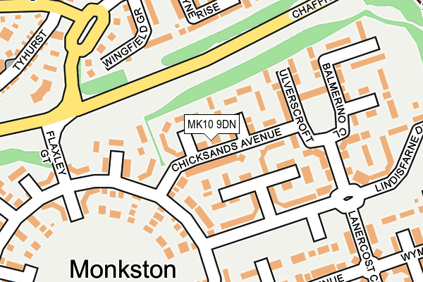 MK10 9DN map - OS OpenMap – Local (Ordnance Survey) MK10 9DN map - OS OpenMap – Local (Ordnance Survey)