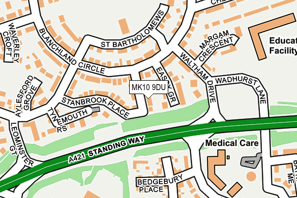 MK10 9DU map - OS OpenMap – Local (Ordnance Survey) MK10 9DU map - OS OpenMap – Local (Ordnance Survey)