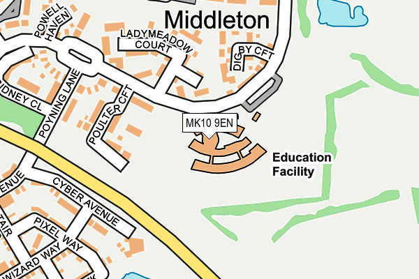 MK10 9EN map - OS OpenMap – Local (Ordnance Survey) MK10 9EN map - OS OpenMap – Local (Ordnance Survey)